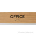 Sinal de oficina con braille